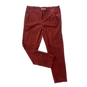 Women's Size 4P LOFT Red Ankle Cropped Pants